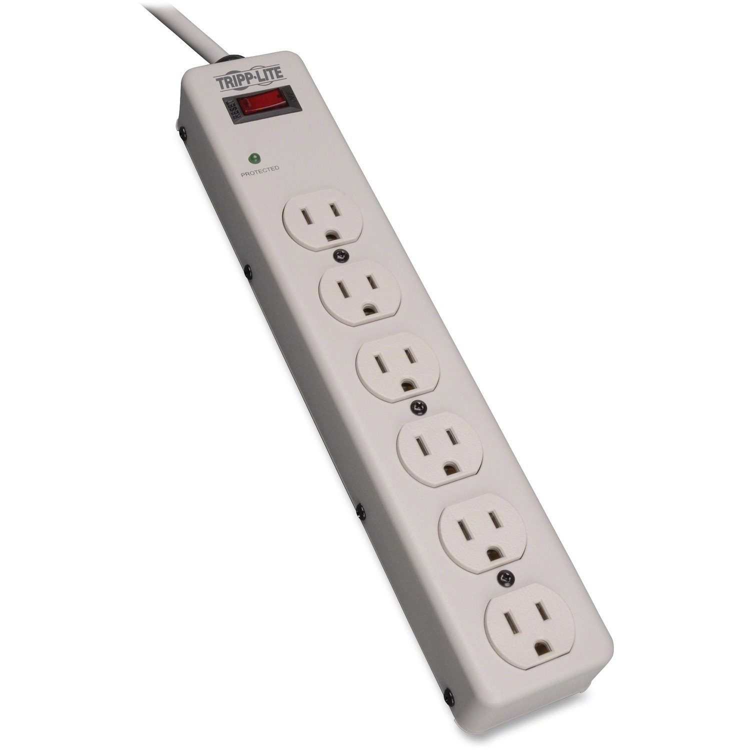 Eaton Tripp Lite Series Protect It! 6-Outlet Surge Protector, 6 ft. (1.83 m) cord, 1340 Joules, Diagnostic LED