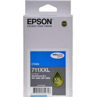 Epson DURABrite Ultra 711XXL Original Inkjet Ink Cartridge - Cyan - 1 Pack