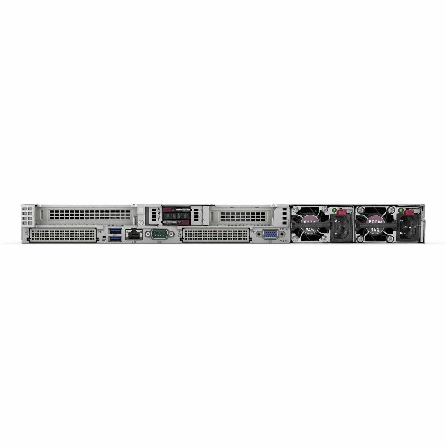HPE ProLiant DL360 Gen11 1U Rack Server - 1 x Intel Xeon Gold 6526Y 2.80 GHz - 64 GB RAM - 1.88 TB SSD - (2 x 960GB) SSD Configuration - NVMe, Serial ATA/600, 12Gb/s SAS Controller