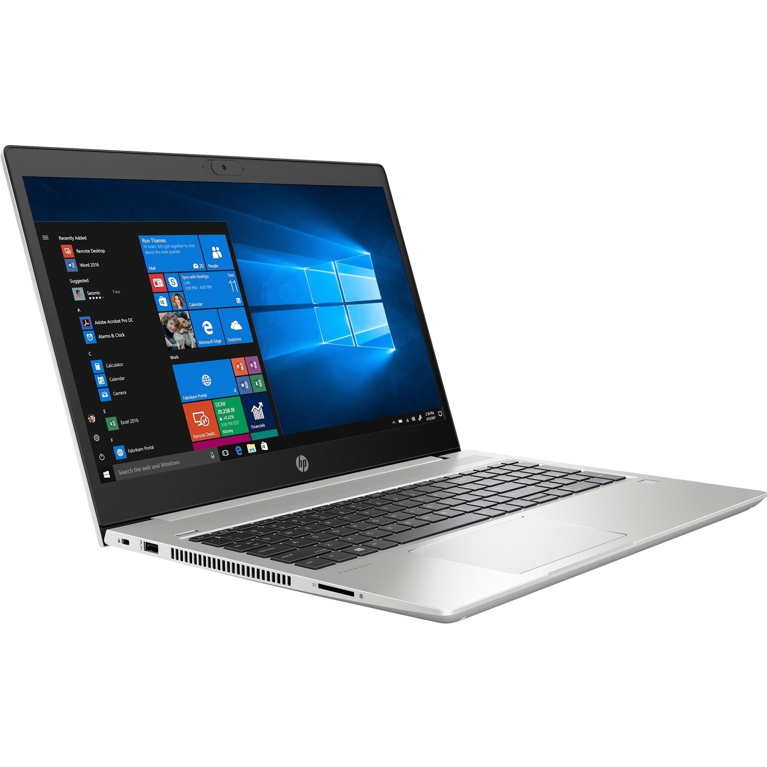 HP ProBook 450 G7 15.6" Notebook - 1920 x 1080 - Intel Core i5 10th Gen i5-10210U Quad-core (4 Core) 1.60 GHz - 8 GB Total RAM - 256 GB SSD