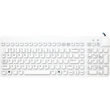 Man & Machine Low Profile Premium Waterproof Disinfectable Keyboard