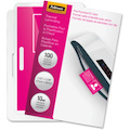 Fellowes Glossy Pouches - ID Tag punched, 10 mil, 100 pack