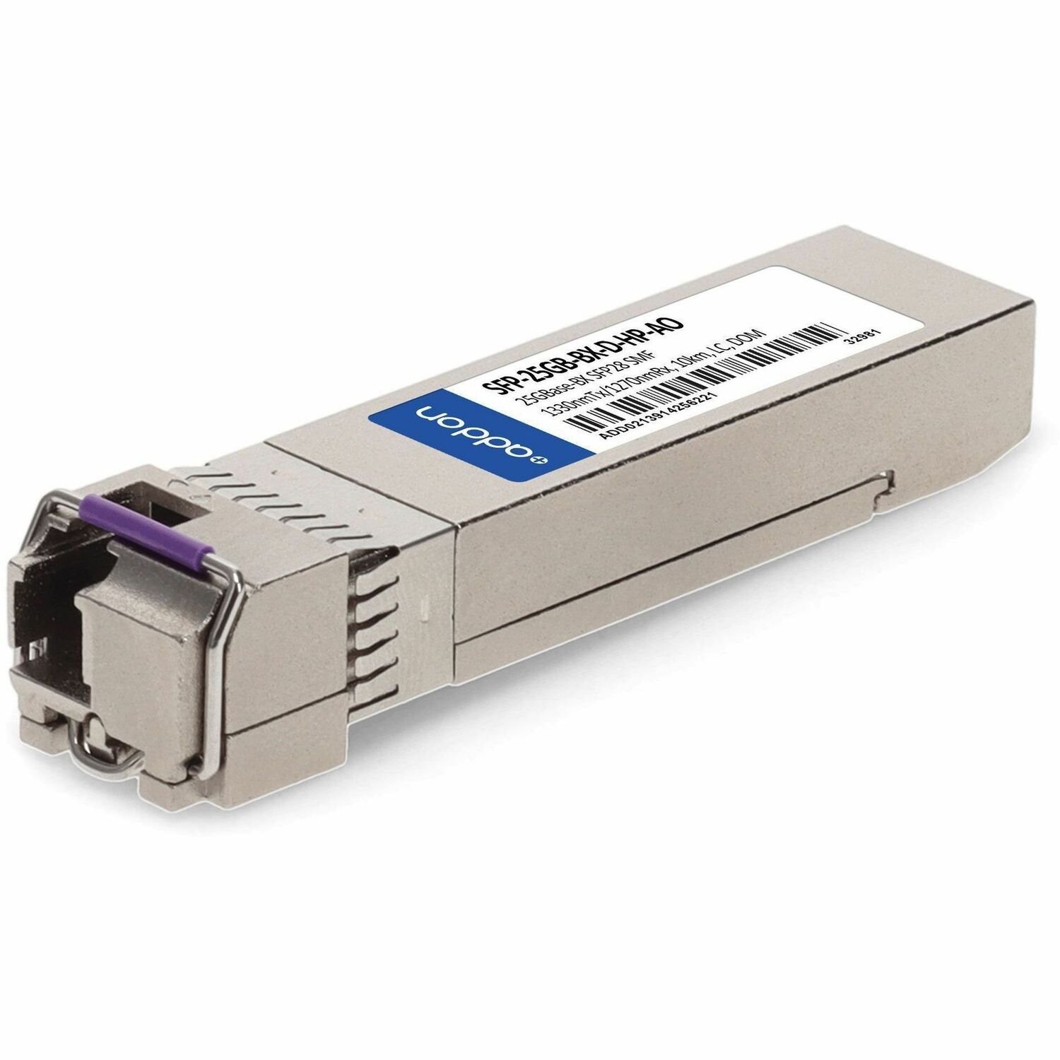 AddOn HP Compatible TAA 25GBase-BX SFP28 Transceiver (SMF, 1330nmTx/1270nmRx, 10km, LC, DOM)