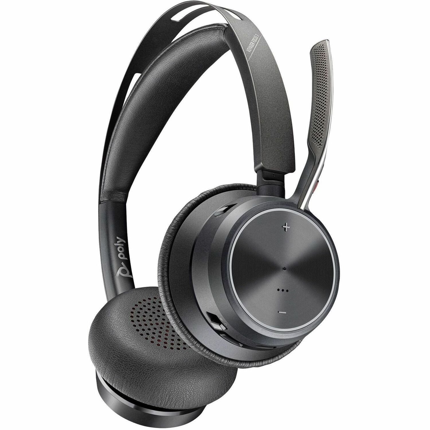 Poly Voyager Focus 2 Wired/Wireless Over-the-head, On-ear Stereo Headset - Black