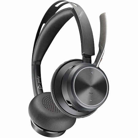 Poly Voyager Focus 2 Wired/Wireless Over-the-head, On-ear Stereo Headset - Black