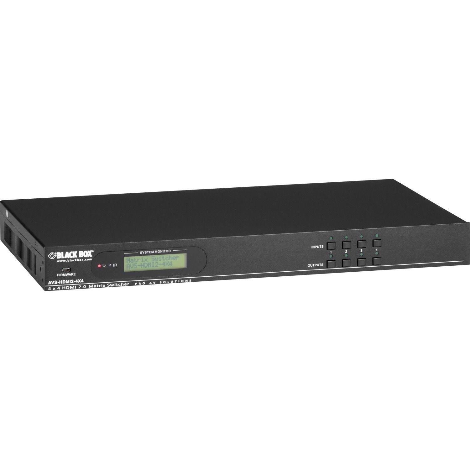 Black Box Video Matrix Switcher - HDMI 2.0, 4x4