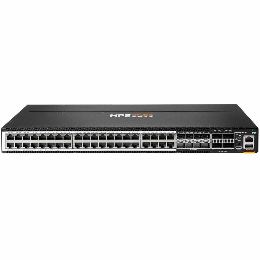 Aruba CX 8100 40 Ports Manageable Ethernet Switch - Gigabit Ethernet, 2.5 Gigabit Ethernet, 10 Gigabit Ethernet, 40 Gigabit Ethernet, 100 Gigabit Ethernet - 100/1000Base-T, 2.5GBase-T, 5GBase-T, 10GBase-T, 100Base-X, 10GBase-X, 40GBase-X, 100GBase-X