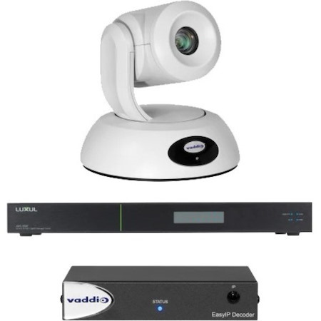 Vaddio EasyIP 20 Video Conferencing Base Kit - With Professional IP PTZ Camera and Switch - White
