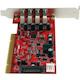 StarTech.com 4 Port PCI SuperSpeed USB 3.0 Adapter Card with SATA/SP4 Power - 5Gbps