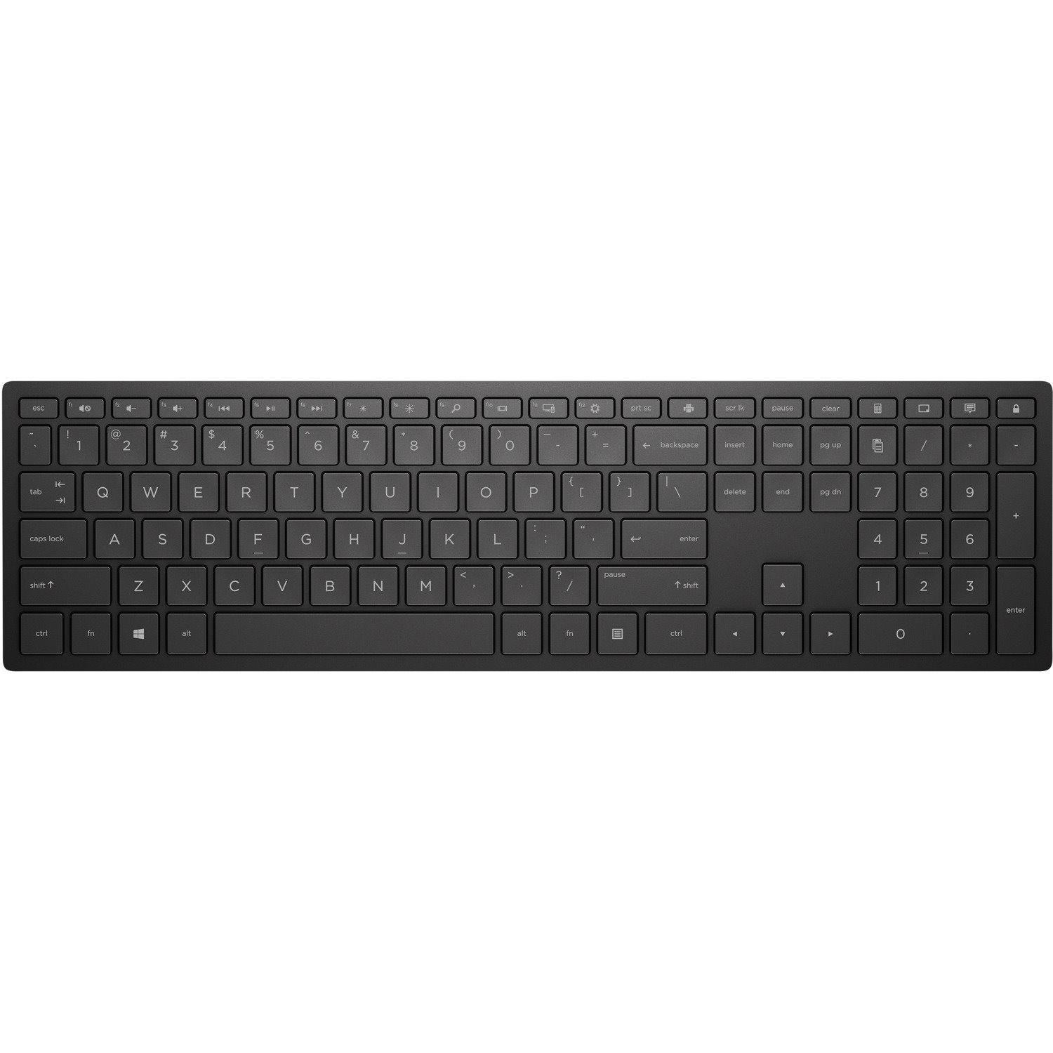 HP 600 Keyboard - Wireless Connectivity - Swiss Black