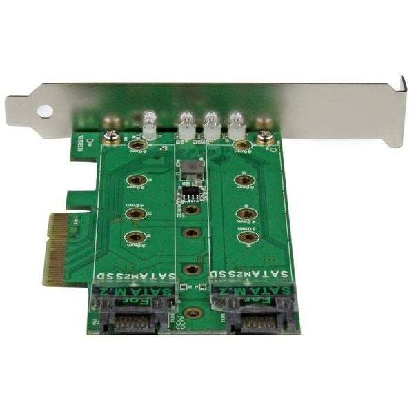 StarTech.com M.2 Adapter &acirc;&euro;" 3 Port &acirc;&euro;" 1 x PCIe (NVMe) M.2 &acirc;&euro;" 2 x SATA III M.2 &acirc;&euro;" SSD PCIE M.2 Adapter &acirc;&euro;" M2 SSD &acirc;&euro;" PCI Express SSD