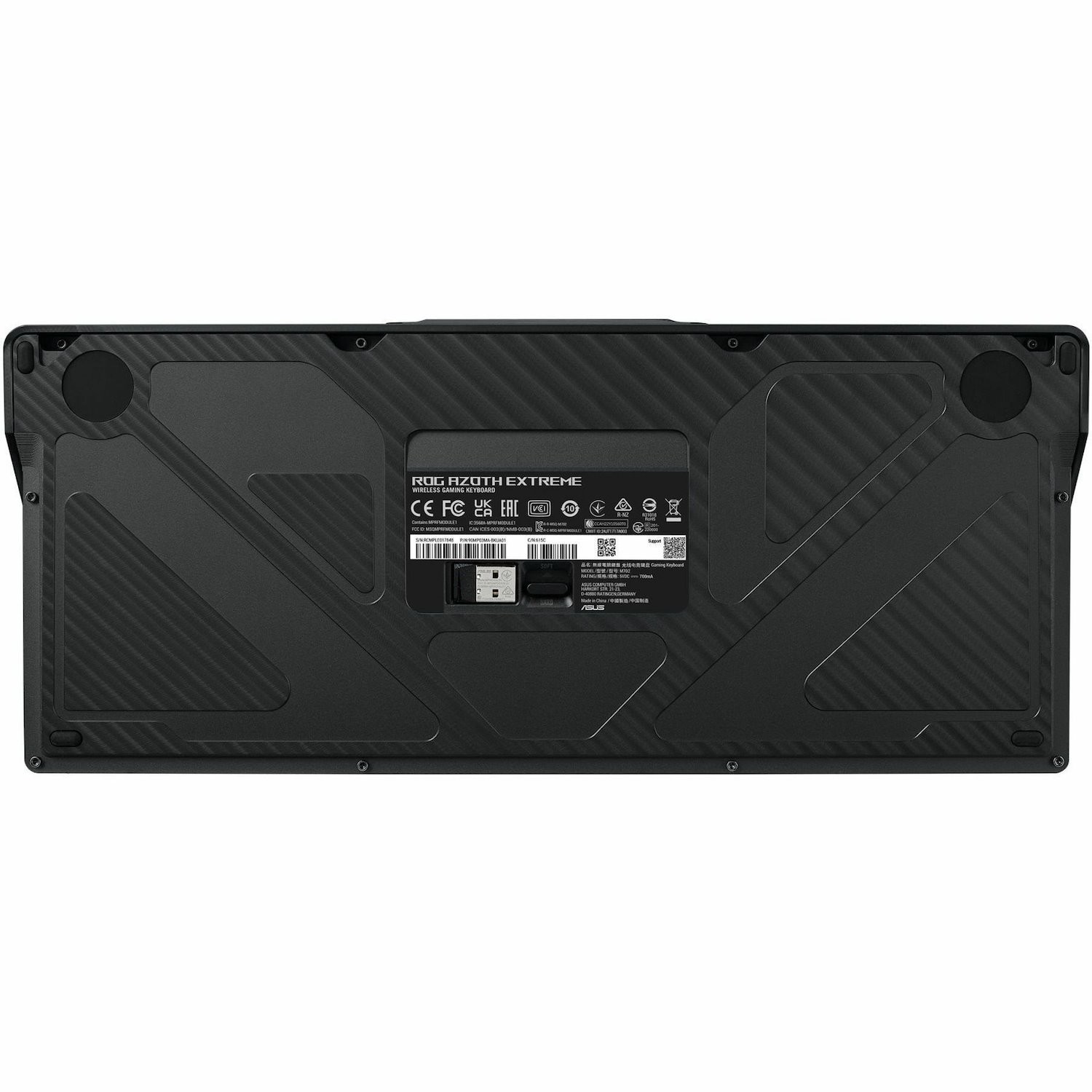 ASUS ROG Azoth Extreme Storm SWITCH, ROG NX Mechanical, Full-Color OLED Touchscreen, 8000Hz with ROG Polling Rate Booster, Bluetooth 5.1/2.4GHz/USB-C