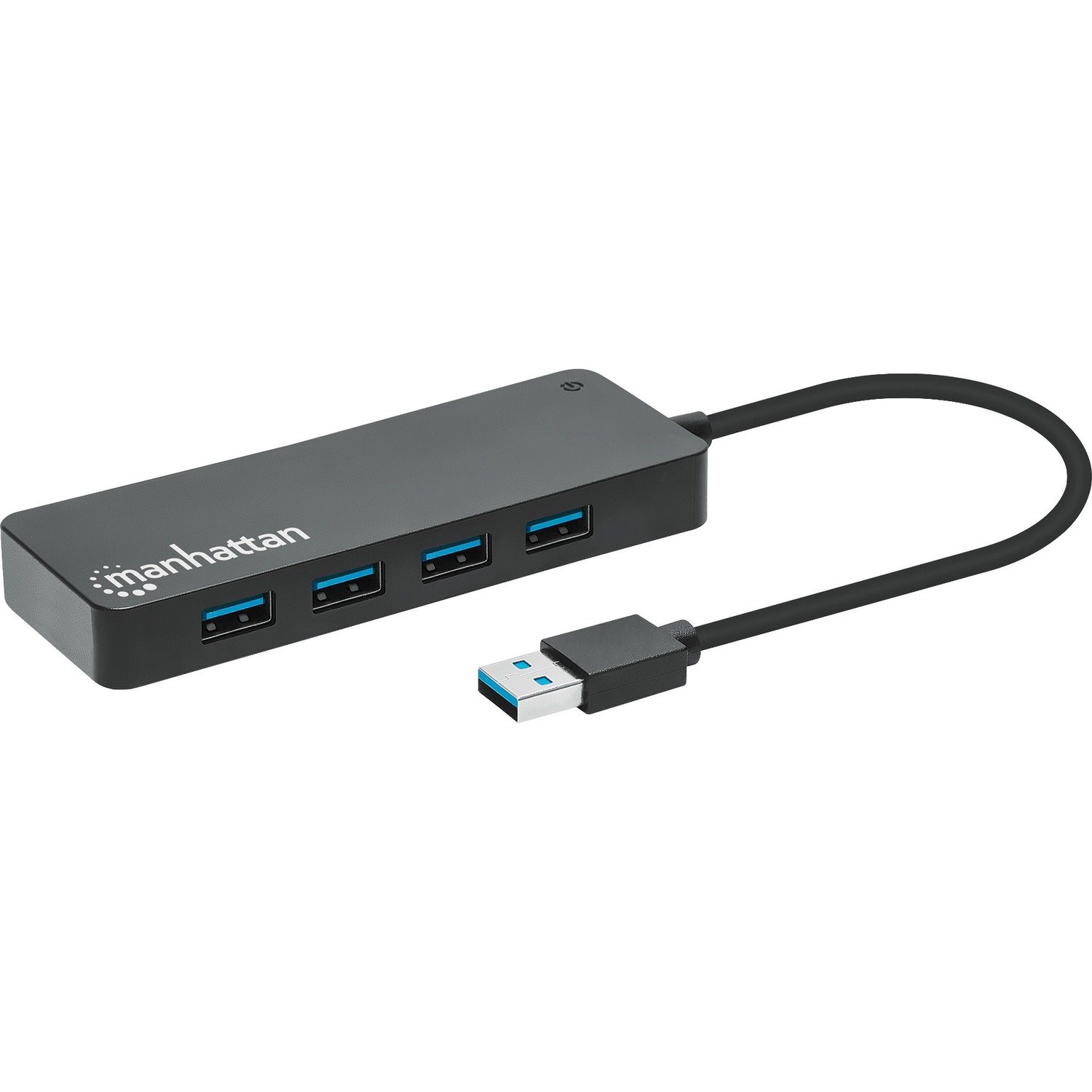 Manhattan Usb-A Dock/Hub 7-Port- 7X Usb-A Usb 3.0 Bus Power Black