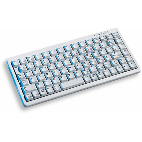 CHERRY G84-4100 Keyboard - Cable Connectivity - PS/2, USB Interface - English (US) - Light Grey