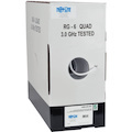 Eaton Tripp Lite Series RG6/U Quad-Shield CMR-Rated Coaxial Cable, White, 1000 ft. (304.8 m)