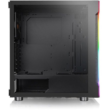 Thermaltake H200 TG RGB Computer Case - Mini ITX, Micro ATX, ATX Motherboard Supported - Mid-tower - SPCC, Tempered Glass - Black