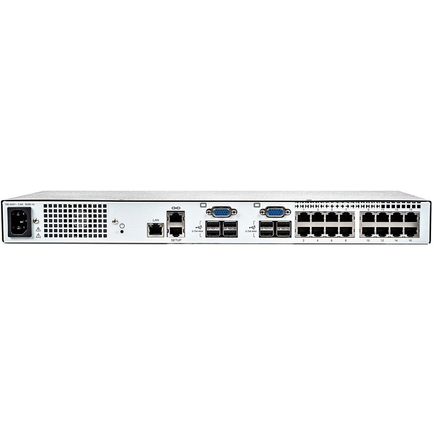 Vertiv Avocent 16-Port Rackmount KVM over IP Switch with CAC & Local or Remote Access