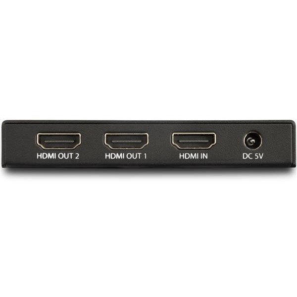 StarTech.com 2 Port HDMI Splitter - 4K 60Hz - 1x2 Way HDMI 2.0 Splitter - HDR - ST122HD218