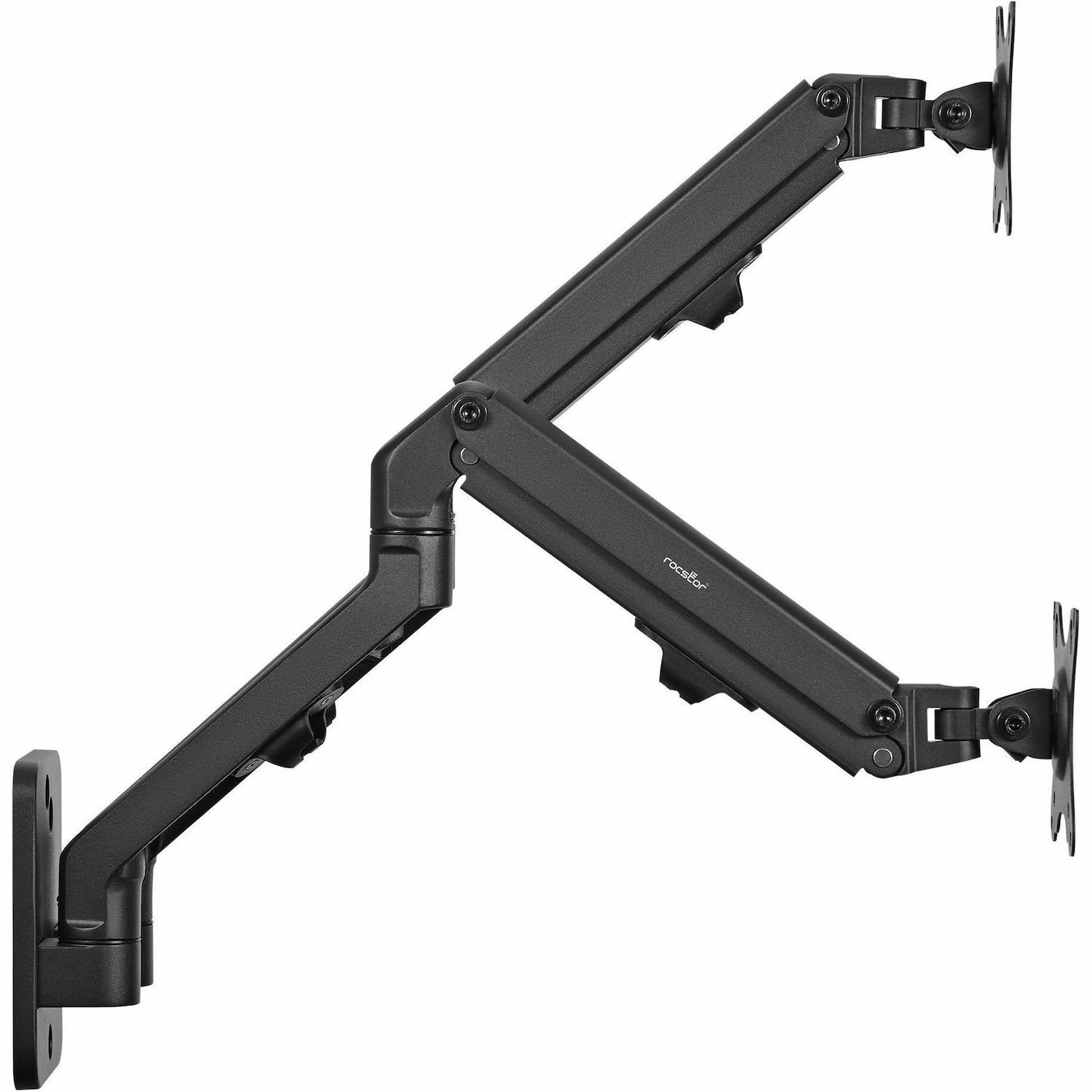 Rocstor ErgoReach Mounting Arm for Monitor, Display - Black - Landscape/Portrait