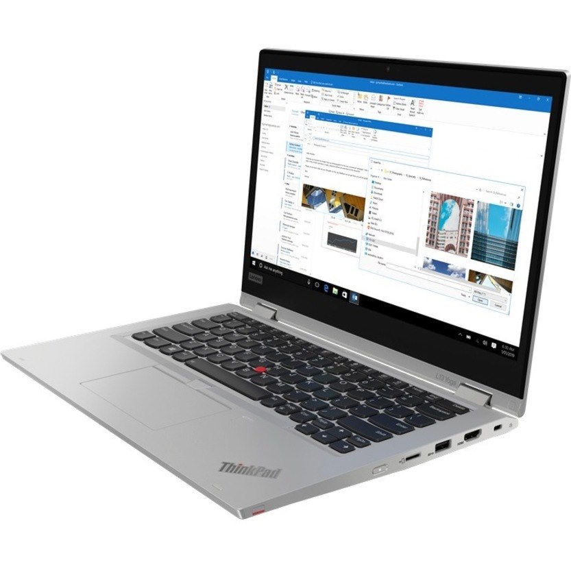 Lenovo ThinkPad L13 Yoga 20R5002GUS 13.3" Touchscreen 2 in 1 Notebook - Full HD - Intel Core i5 10th Gen i5-10210U - 8 GB - 256 GB SSD - English (US) Keyboard - Mineral Silver