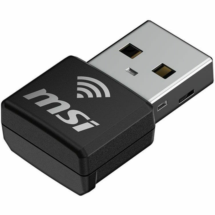 MSI GUAX18N IEEE 802.11 a/b/g/n/ac/ax Dual Band Wi-Fi Adapter for Computer/Notebook