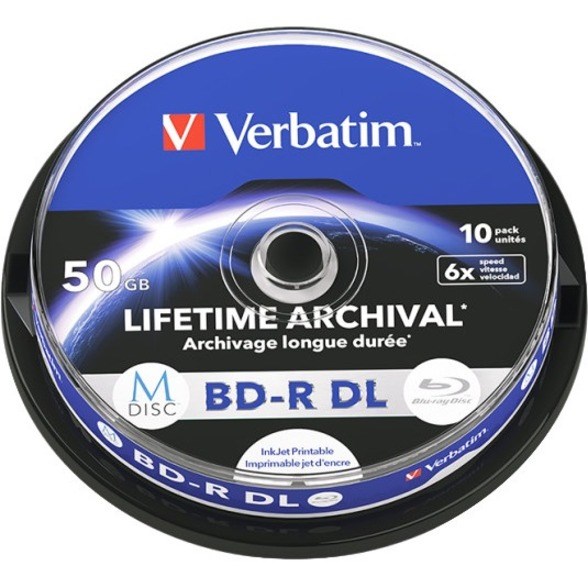 M DISC Blu-ray Recordable Media - BD-R DL - 6x - 50 GB - 10