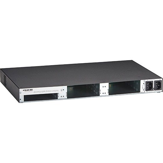 Black Box 6-Port DKM Modular Card Chasis with Redundant Power Option and Backplane