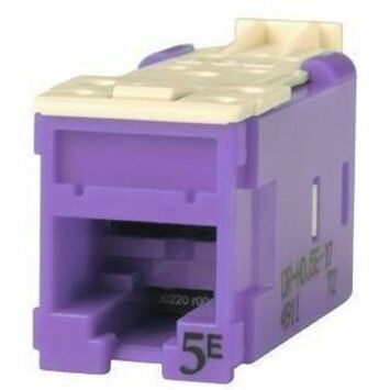 Ortronics Clarity High Density Jack (HDJ) CAT5E, T568A/B, Purple