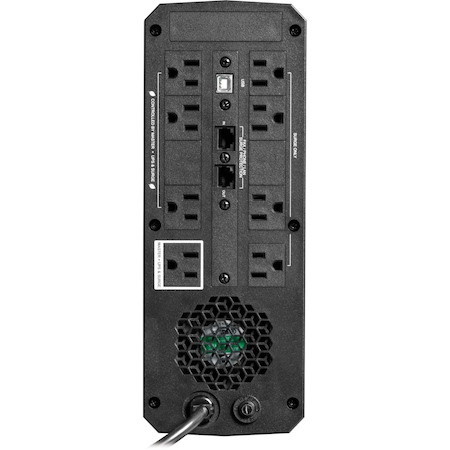 Eaton Tripp Lite Series 600VA 360W 120V Pure Sine Wave Gaming UPS Battery Backup - LCD, AVR, RGB LEDs, USB Charging, Power Saving