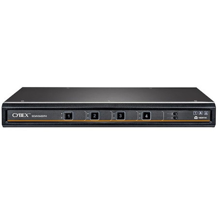 Vertiv Avocent Cybex Secure MultiViewer KVM Switch, 8 Port, Cursor Navigation Switching, NIAP Version 4.0 Certified, TAA Compliant (SCMV285DPH-400)