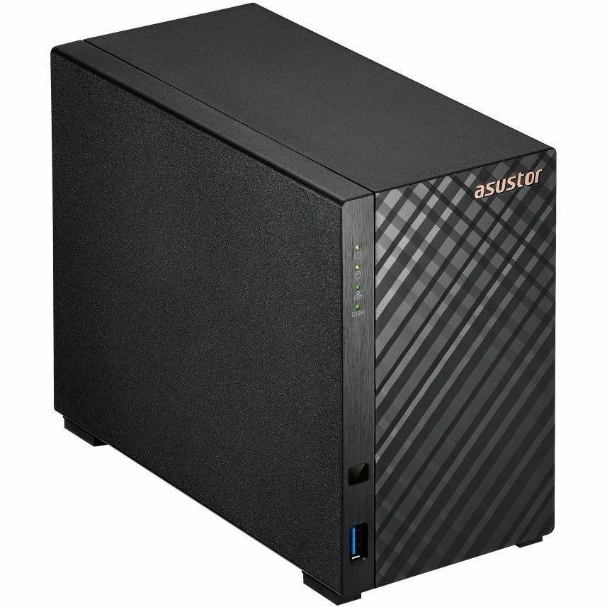 Asustor Gen2 2-Bay Nas 3.5"(0/2), QC-1.7GHz, 1GB, 2.5G Lan(1), TWR, 3YR