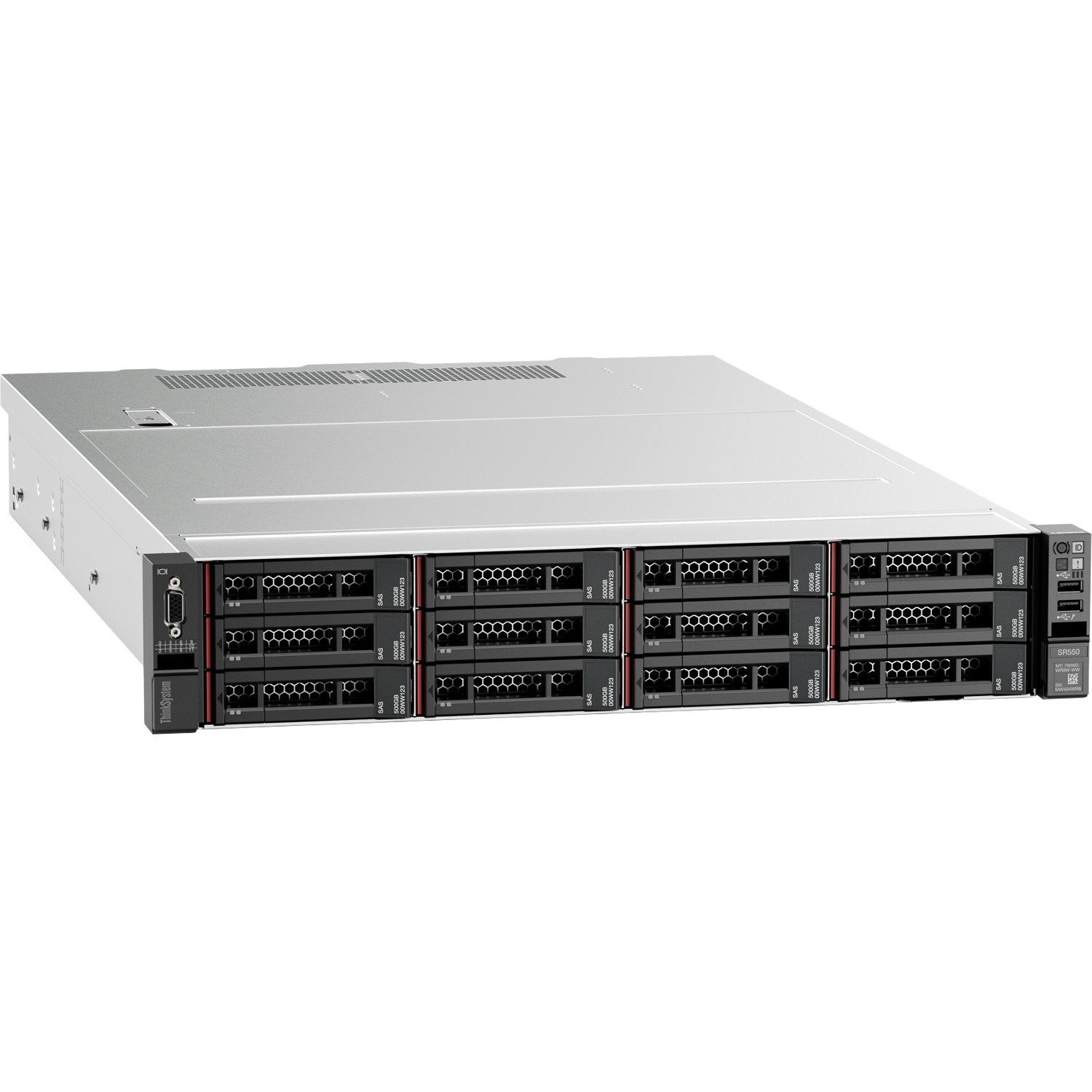 Lenovo ThinkSystem SR550 7X04A02JAU 2U Rack Server - 1 Xeon Silver 4110 2.10 GHz - 16 GB RAM - Serial ATA/600 Controller