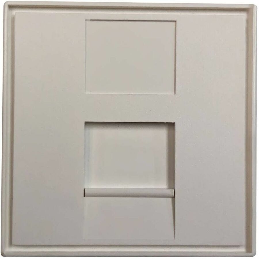 Eaton Tripp Lite Series 1-Port European-Style Insert, Unloaded Shuttered Module, 45 x 45 mm, White, TAA