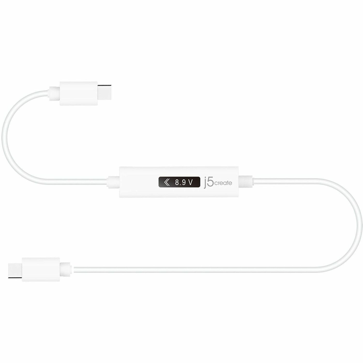 J5create Usb-C Dynamic Power Meter Charging Cable To Usb-C