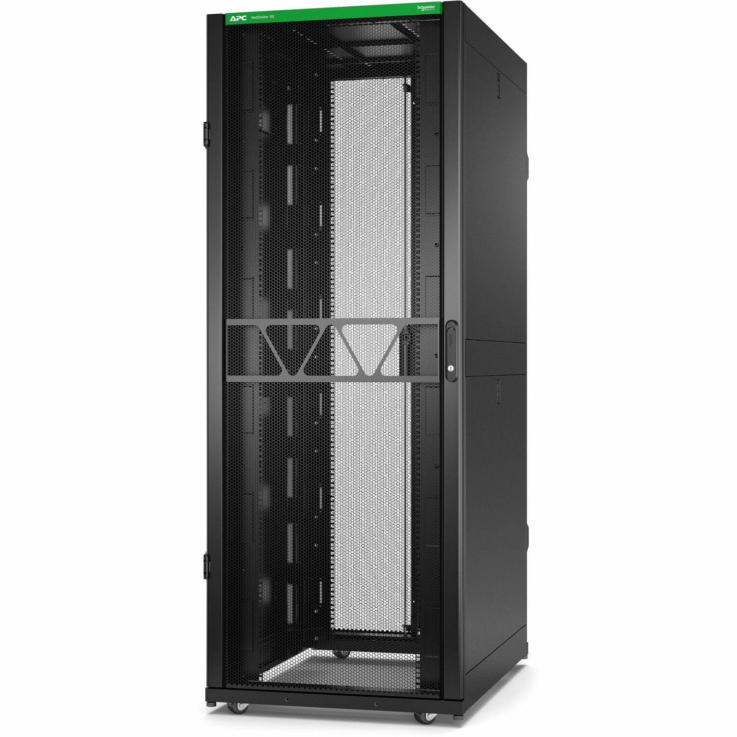 APC NetShelter SX Server Rack Gen 2, 42U, 1991H x 750W x 1070D mm, with Sides, Black [TAA]