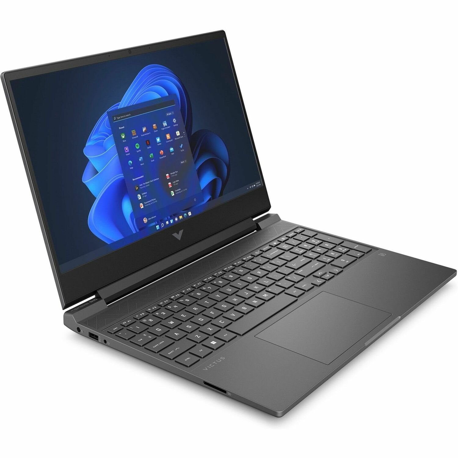 VICTUS 15-fa1000 15-fa1200nr 15.6" Gaming Notebook - Full HD - Intel Core i5 12th Gen i5-12450H - 8 GB - 512 GB SSD - Mica Silver, Black Chrome