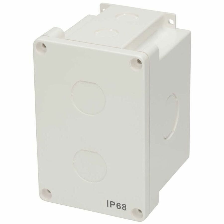 Eaton Tripp Lite Series Waterproof Electrical Junction Box - Surface Mount, Industrial, Single Gang, IP68, TAA, 2 Cutouts