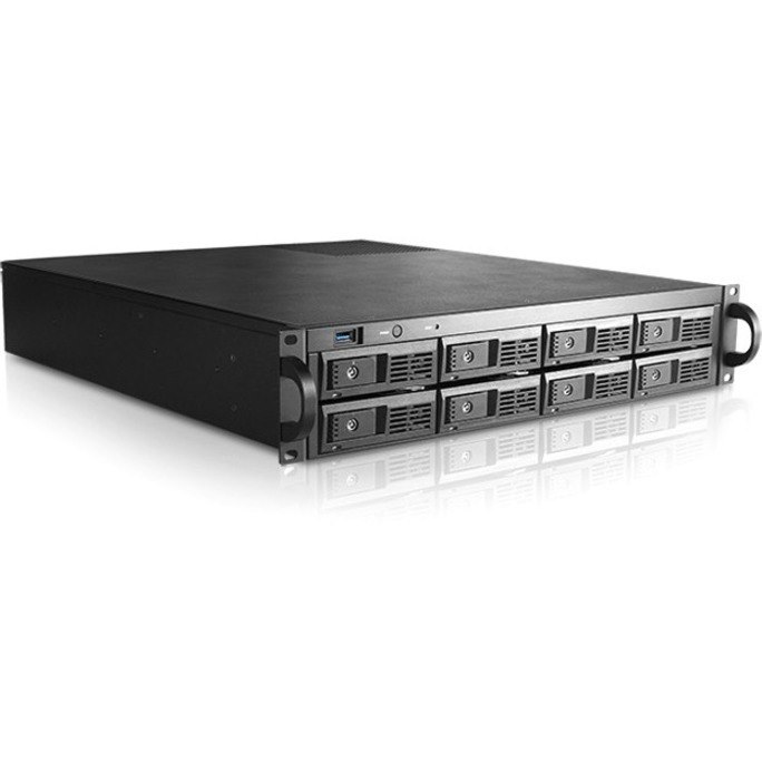 iStarUSA NAS 2U 8-bay 3.5" SATA 6.0Gb/s Trayless Rackmount Chassis