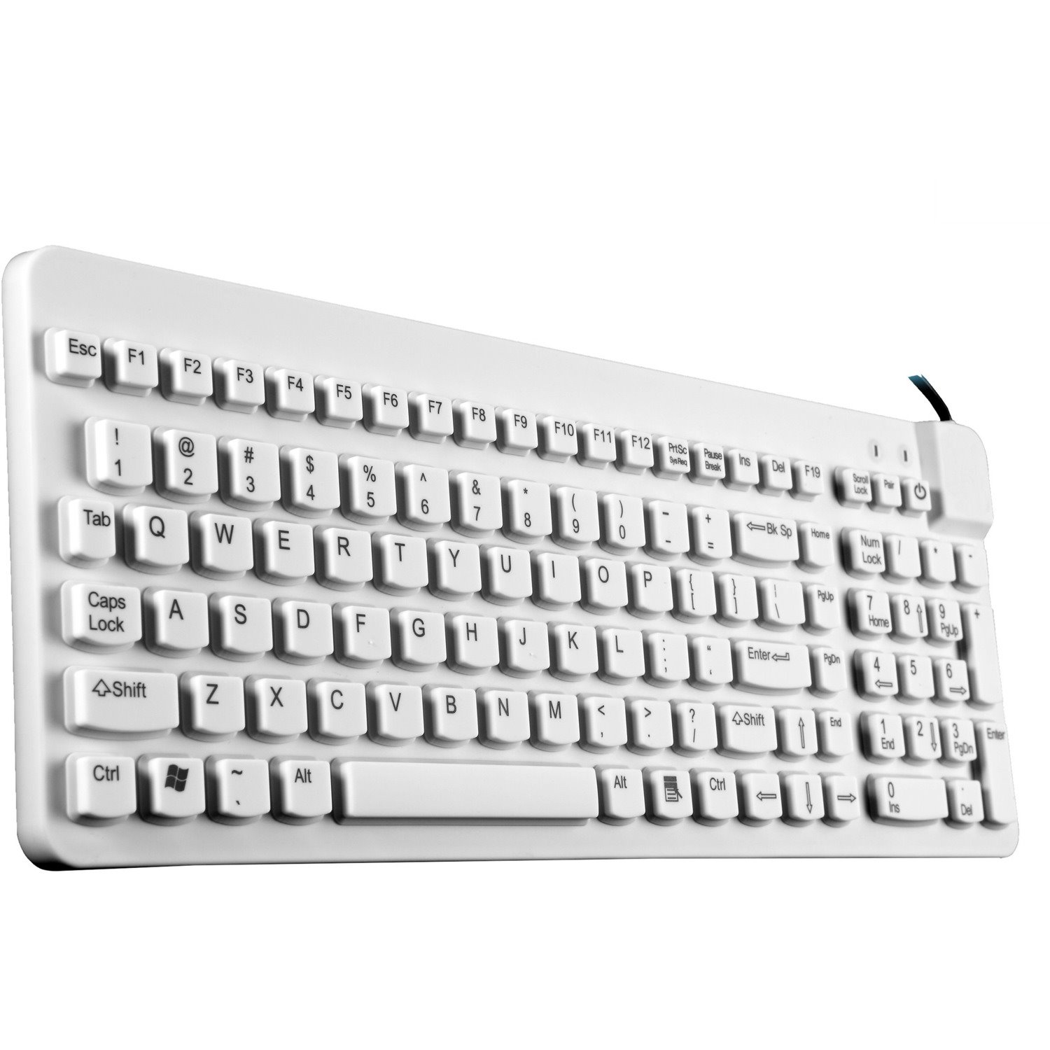 Man & Machine Low Profile Premium Waterproof Disinfectable Keyboard