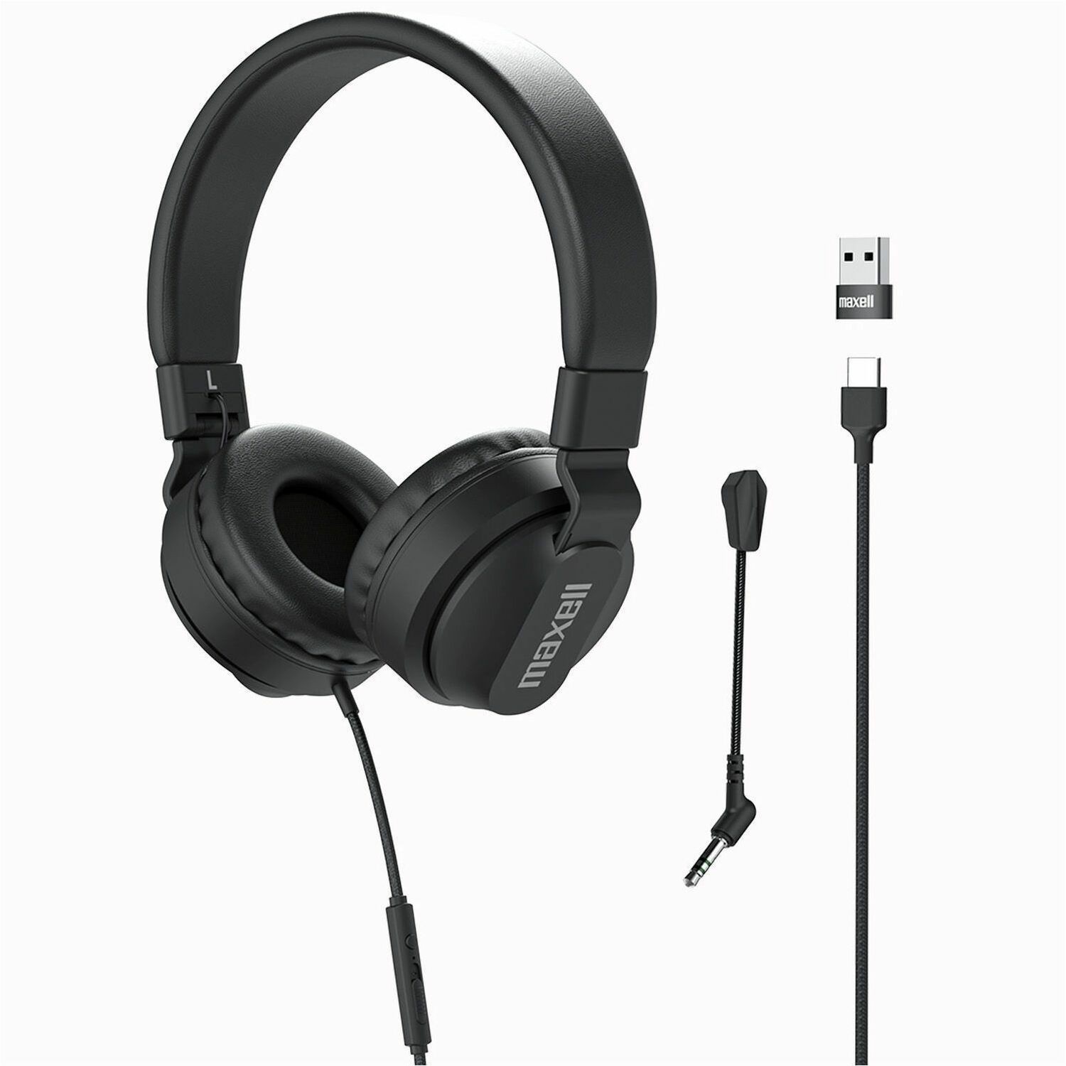 Maxell USB-C Headphone w/ Boom Mic
