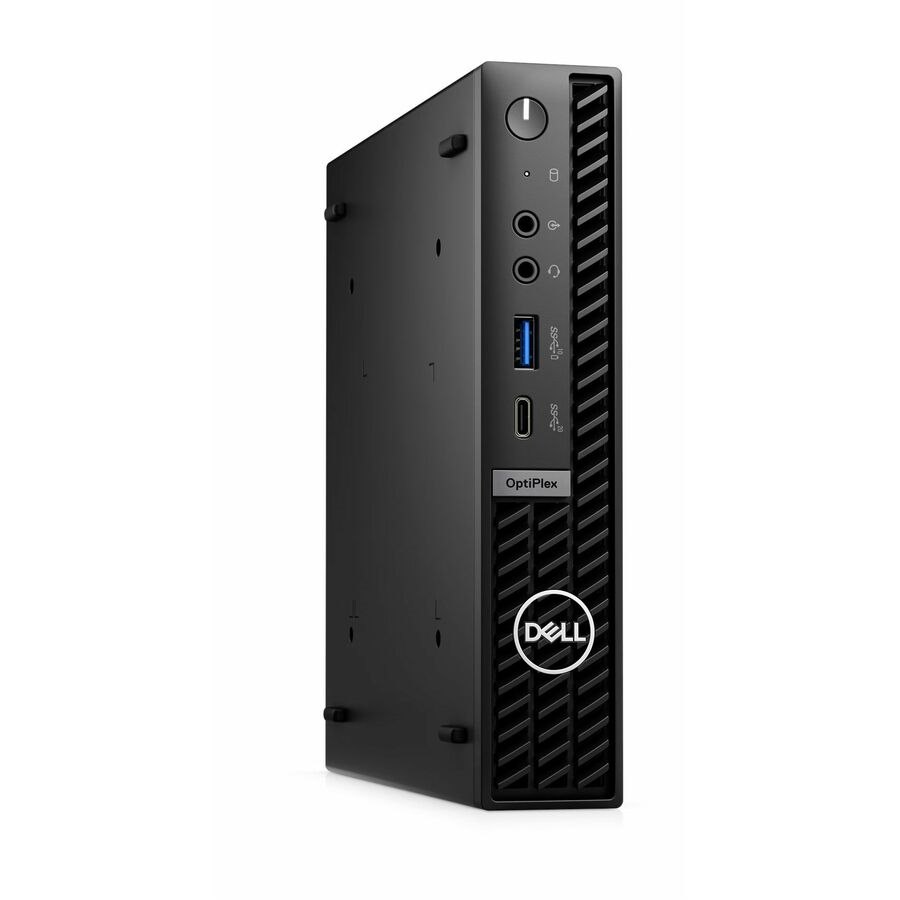 Dell OptiPlex 7000 7020 Plus Desktop Computer - Intel Core i7 14th Gen i7-14700T - vPro Technology - 16 GB - 256 GB SSD - Micro PC - Black