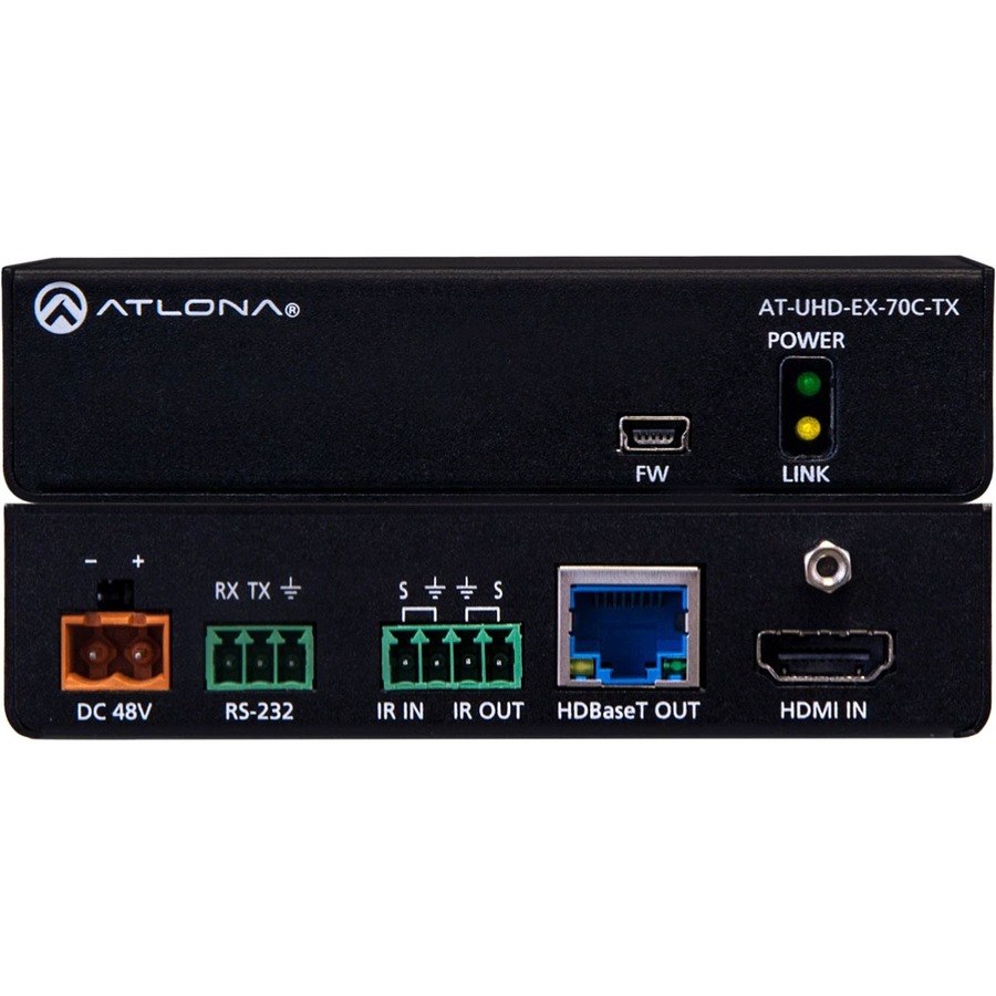 Atlona AT-UHD-EX-70C-TX Video Extender Transmitter - Wired