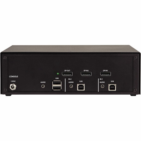 Black Box Secure KVM Switch, NIAP 4.0 Certified - 2-Port, Single-Monitor, DisplayPort