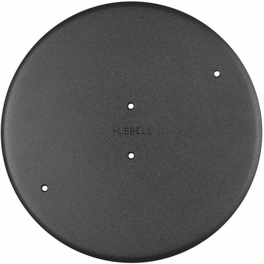 Hubbell Premise Wiring Recessed 10" Series, Abandonment Plate, Black Powder Coat