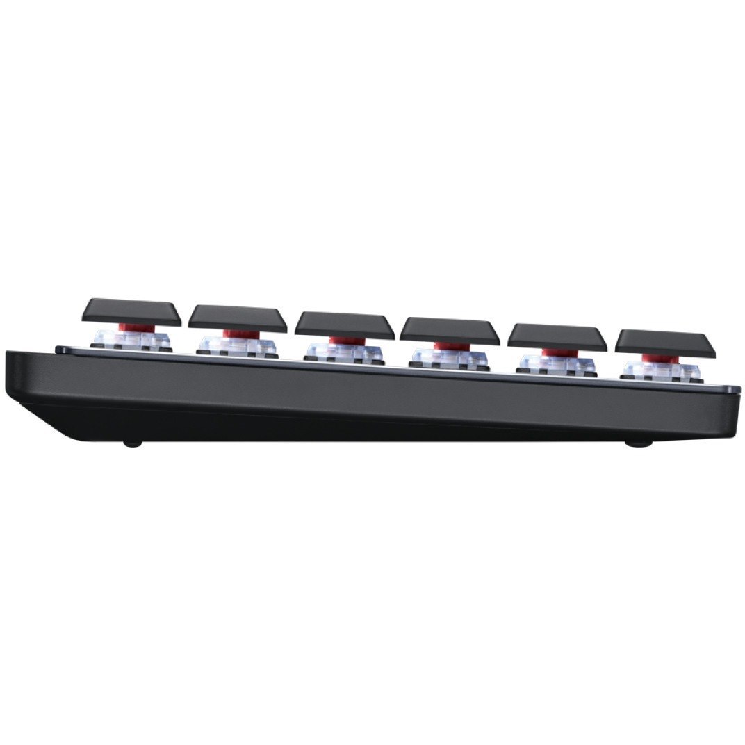Logitech MX Mechanical Mini Keyboard - Wireless Connectivity - English (US) - QWERTY Layout - Graphite Grey