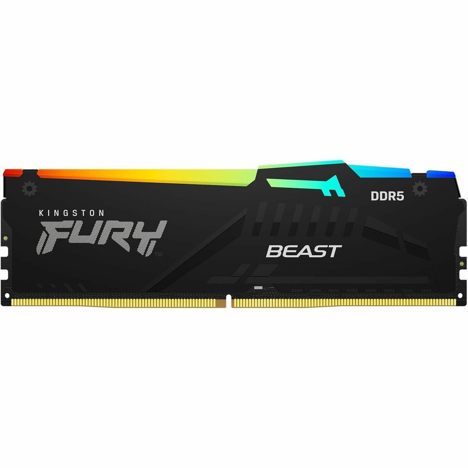 Kingston FURY Beast RAM Module for Motherboard - 32 GB (1 x 32GB) - RGB - DDR5-5600/PC5-44800 DDR5 SDRAM - 5600 MHz Single-rank Memory - CL40 - 1.25 V