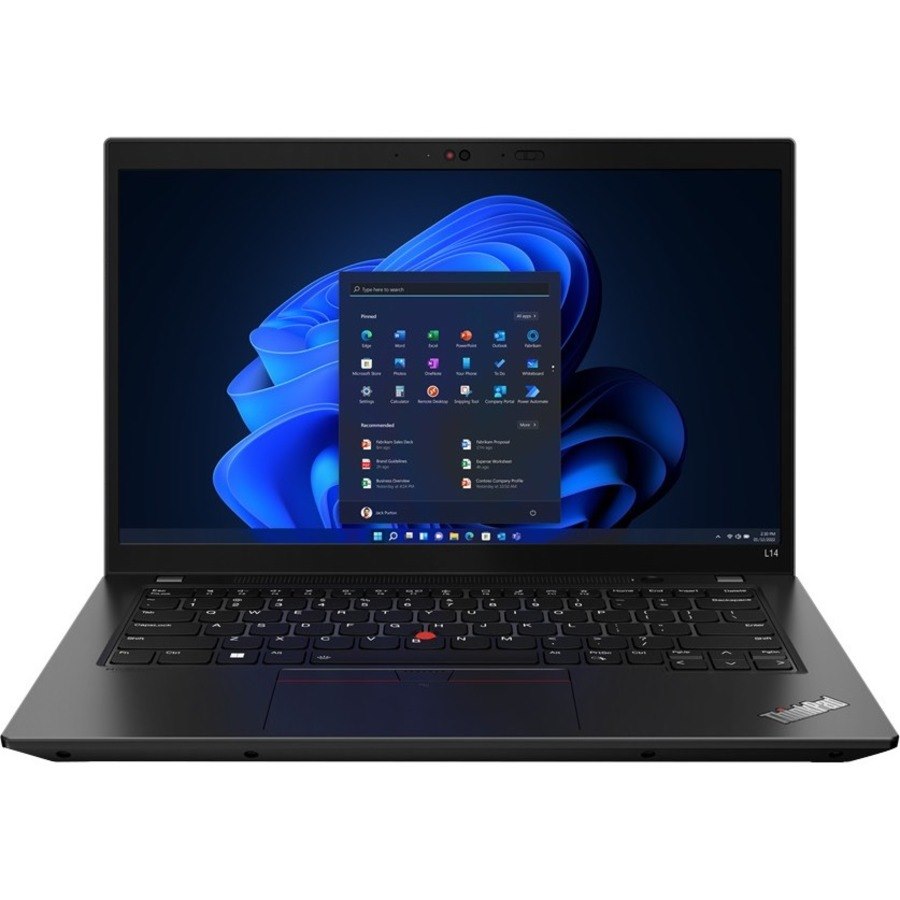 Lenovo ThinkPad L14 Gen 3 21C50016US 14" Notebook - Full HD - AMD Ryzen 5 PRO 5675U - 8 GB - 256 GB SSD - English Keyboard - Thunder Black
