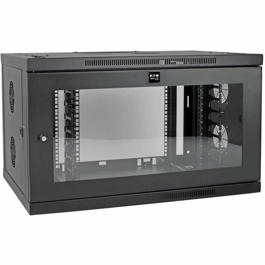 Eaton Tripp Lite Series SmartRack 9U Low-Profile Switch-Depth-Plus Wall-Mount Mini Rack Enclosure, Wide, Acrylic Window