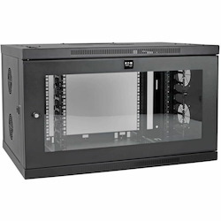 Eaton Tripp Lite Series SmartRack 9U Low-Profile Switch-Depth-Plus Wall-Mount Mini Rack Enclosure, Wide, Acrylic Window