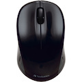 Verbatim GO NANO 97668 Mouse - Radio Frequency - USB - Optical - 3 Button(s) - Black